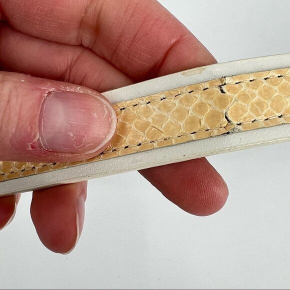 Anne Klein Genuine Snakeskin Leather belt chain hip Large XL‎ - Picture 8 of 8